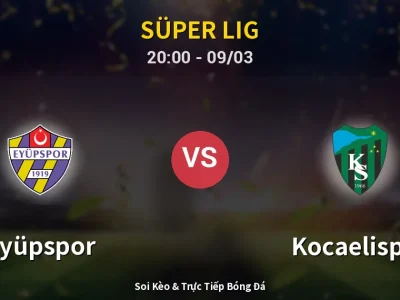 Kết Quả: Eyüpspor 0-1 Kocaelispor – Highlight & Bàn Thắng | Süper Lig