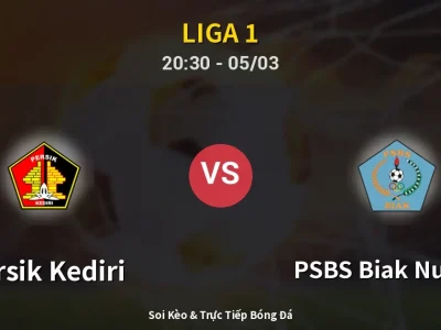 🔴 Trực Tiếp: Persik Kediri 0-1 PSBS Biak Numfor – Link Xem Liga 1 (Full HD)