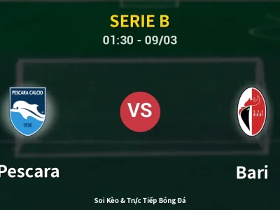 Kết Quả: Pescara 4-0 Bari – Highlight & Bàn Thắng | Serie B