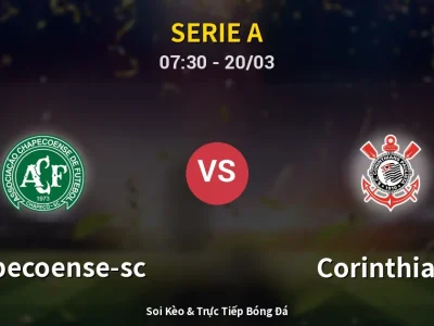 Kết Quả: Chapecoense-sc 0-0 Corinthians – Highlight & Bàn Thắng | Serie A