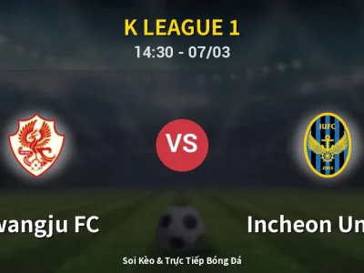 Kết Quả: Gwangju FC 3-2 Incheon United – Highlight & Bàn Thắng | K League 1