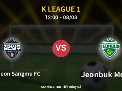 Kết Quả: Gimcheon Sangmu FC 1-1 Jeonbuk Motors – Highlight & Bàn Thắng | K League 1