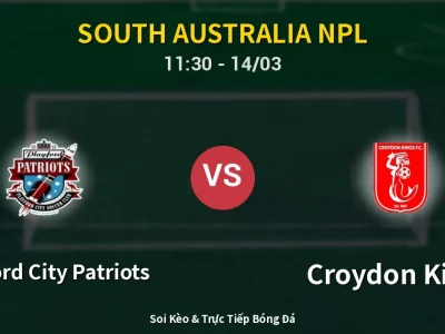 Kết Quả: Playford City Patriots 2-0 Croydon Kings – Highlight & Bàn Thắng | South Australia NPL