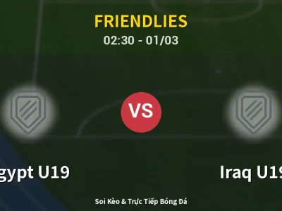 Kết Quả: Egypt U19 1-0 Iraq U19 – Highlight & Bàn Thắng | Friendlies