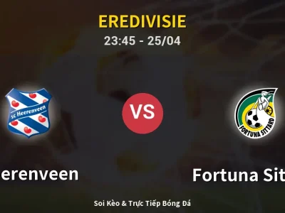 Soi Kèo Heerenveen vs Fortuna Sittard – 23:45 25/04 | Nhận Định, Dự Đoán Tỷ Số