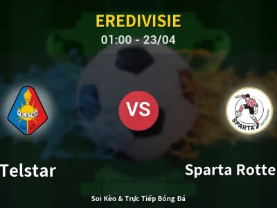 Kết Quả: Telstar 4-1 Sparta Rotterdam – Highlight & Bàn Thắng | Eredivisie
