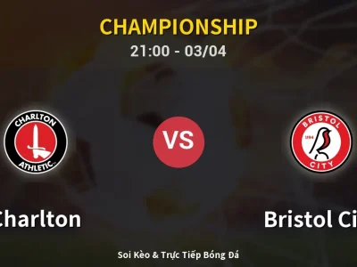 🔴 Trực Tiếp: Charlton 1-2 Bristol City – Link Xem Championship (Full HD)