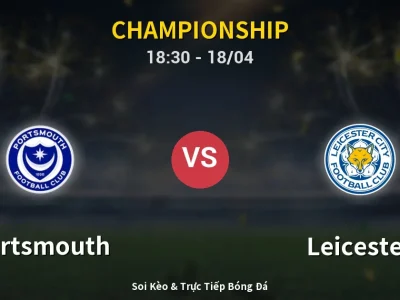 Soi Kèo Portsmouth vs Leicester – 18:30 18/04 | Nhận Định, Dự Đoán Tỷ Số