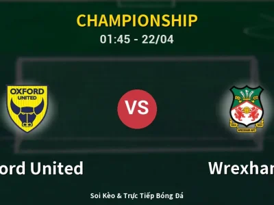 Kết Quả: Oxford United 0-1 Wrexham – Highlight & Bàn Thắng | Championship