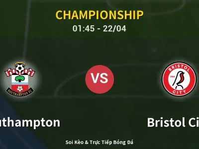 Kết Quả: Southampton 2-2 Bristol City – Highlight & Bàn Thắng | Championship