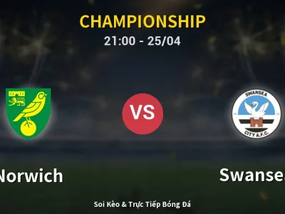 Soi Kèo Norwich vs Swansea – 21:00 25/04 | Nhận Định, Dự Đoán Tỷ Số