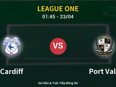 Kết Quả: Cardiff 1-0 Port Vale – Highlight & Bàn Thắng | League One