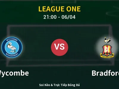 Soi Kèo Wycombe vs Bradford – 21:00 06/04 | Nhận Định, Dự Đoán Tỷ Số