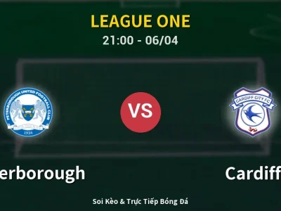 Soi Kèo Peterborough vs Cardiff – 21:00 06/04 | Nhận Định, Dự Đoán Tỷ Số