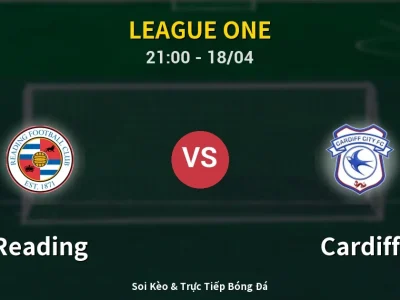 Soi Kèo Reading vs Cardiff – 21:00 18/04 | Nhận Định, Dự Đoán Tỷ Số