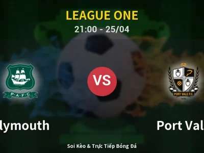 Soi Kèo Plymouth vs Port Vale – 21:00 25/04 | Nhận Định, Dự Đoán Tỷ Số