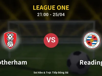 Soi Kèo Rotherham vs Reading – 21:00 25/04 | Nhận Định, Dự Đoán Tỷ Số