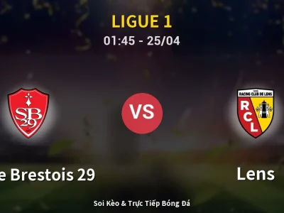 🔴 Trực Tiếp: Stade Brestois 29 1-0 Lens – Link Xem Ligue 1 (Full HD)