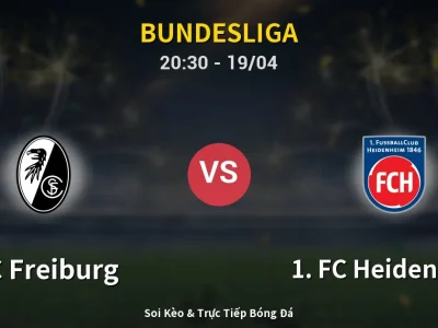 🔴 Trực Tiếp: SC Freiburg 0-0 1. FC Heidenheim – Link Xem Bundesliga (Full HD)