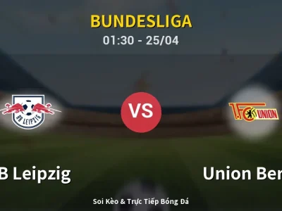 🔴 Trực Tiếp: RB Leipzig 2-0 Union Berlin – Link Xem Bundesliga (Full HD)