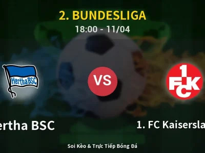 Soi Kèo Hertha BSC vs 1. FC Kaiserslautern – 18:00 11/04 | Nhận Định, Dự Đoán Tỷ Số
