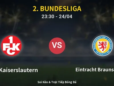 Soi Kèo 1. FC Kaiserslautern vs Eintracht Braunschweig – 23:30 24/04 | Nhận Định, Dự Đoán Tỷ Số