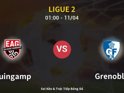 🔴 Trực Tiếp: Guingamp 0-1 Grenoble – Link Xem Ligue 2 (Full HD)