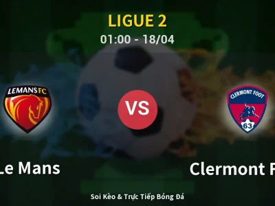 Kết Quả: Le Mans 1-0 Clermont Foot – Highlight & Bàn Thắng | Ligue 2