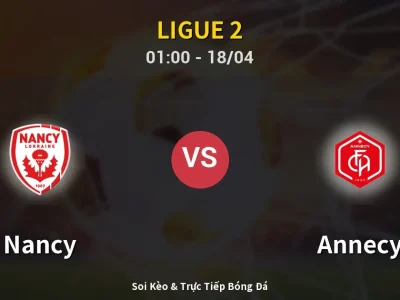 Kết Quả: Nancy 1-5 Annecy – Highlight & Bàn Thắng | Ligue 2