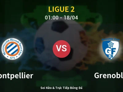 Kết Quả: Montpellier 2-1 Grenoble – Highlight & Bàn Thắng | Ligue 2