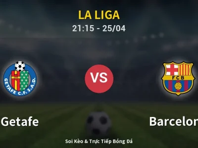 Soi Kèo Getafe vs Barcelona – 21:15 25/04 | Nhận Định, Dự Đoán Tỷ Số