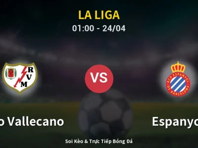 Kết Quả: Rayo Vallecano 1-0 Espanyol – Highlight & Bàn Thắng | La Liga