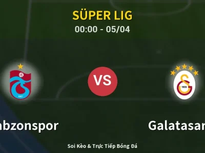 Kết Quả: Trabzonspor 2-1 Galatasaray – Highlight & Bàn Thắng | Süper Lig