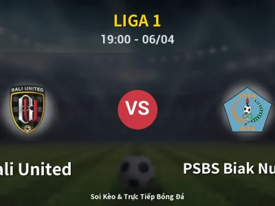 Soi Kèo Bali United vs PSBS Biak Numfor – 19:00 06/04 | Nhận Định, Dự Đoán Tỷ Số