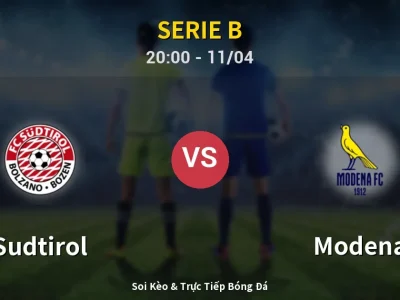 Soi Kèo Sudtirol vs Modena – 20:00 11/04 | Nhận Định, Dự Đoán Tỷ Số