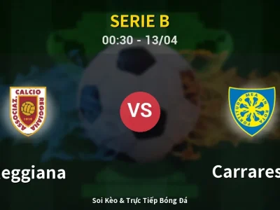 Kết Quả: Reggiana 2-0 Carrarese – Highlight & Bàn Thắng | Serie B