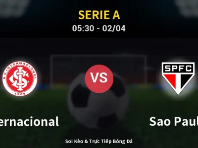 Kết Quả: Internacional 1-1 Sao Paulo – Highlight & Bàn Thắng | Serie A