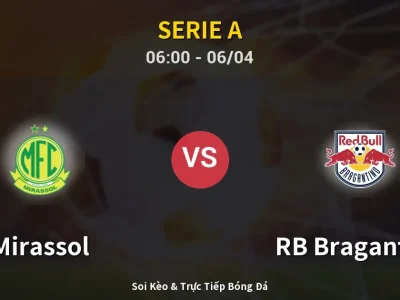 Kết Quả: Mirassol 0-1 RB Bragantino – Highlight & Bàn Thắng | Serie A