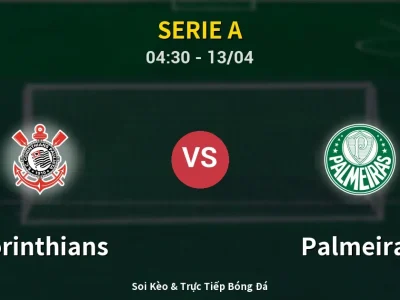 Kết Quả: Corinthians 0-0 Palmeiras – Highlight & Bàn Thắng | Serie A