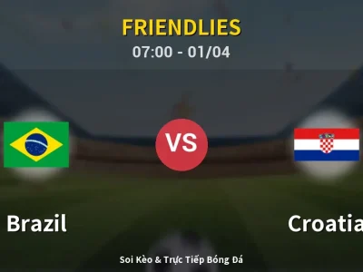 Kết Quả: Brazil 3-1 Croatia – Highlight & Bàn Thắng | Friendlies