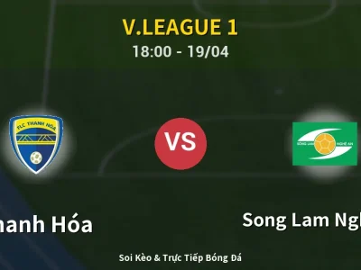 Kết Quả: Thanh Hóa 1-1 Song Lam Nghe An – Highlight & Bàn Thắng | V.League 1