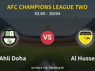 Kết Quả: Al Ahli Doha 3-1 Al Hussein – Highlight & Bàn Thắng | AFC Champions League Two