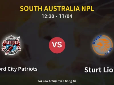 Soi Kèo Playford City Patriots vs Sturt Lions – 12:30 11/04 | Nhận Định, Dự Đoán Tỷ Số