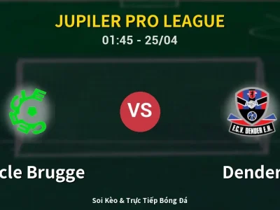 🔴 Trực Tiếp: Cercle Brugge 0-0 Dender – Link Xem Jupiler Pro League (Full HD)