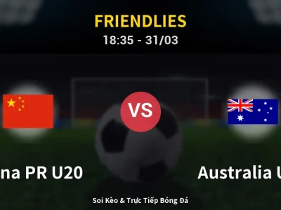 Kết Quả: China PR U20 2-4 Australia U20 – Highlight & Bàn Thắng | Friendlies