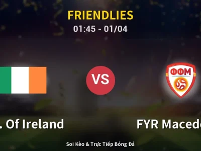 Kết Quả: Rep. Of Ireland 0-0 FYR Macedonia – Highlight & Bàn Thắng | Friendlies