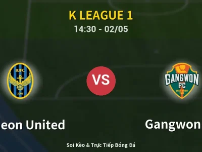 Soi Kèo Incheon United vs Gangwon FC – 14:30 02/05 | Nhận Định, Dự Đoán Tỷ Số
