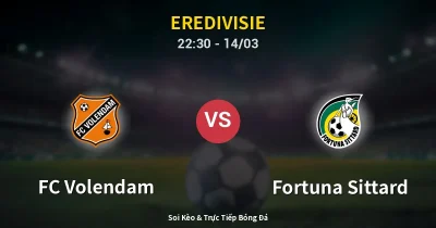 FC Volendam vs Fortuna Sittard 14/03