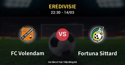 FC Volendam vs Fortuna Sittard 14/03