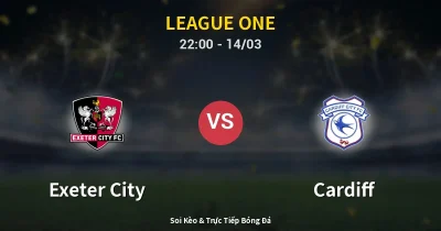 Exeter City vs Cardiff 14/03